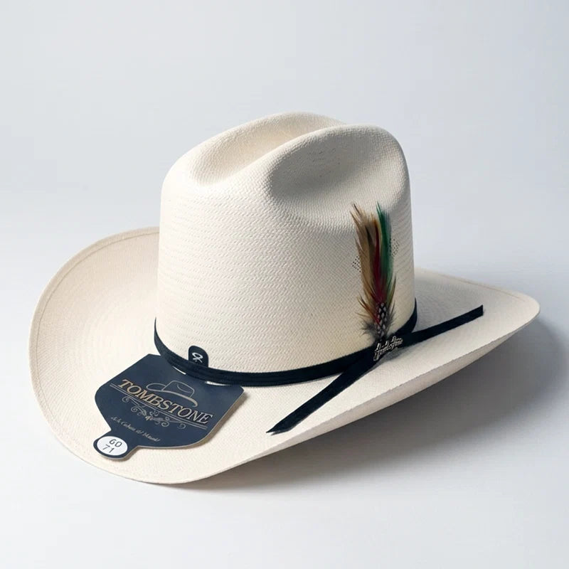 Tombstone 30X Johnson Style Western Cowboy Shantung Straw Hat