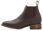 Women´s Silverton Ellie All Leather Wide Square Toe Short Boots-Brown