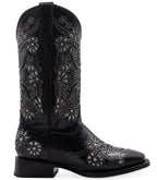 Women´s Silverton Celina All Leather Wide Square Toe Boots-Black