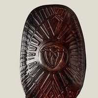 Durable sole on men’s pirarucu square toe cowboy boots