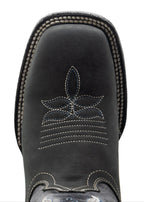 Women´s Silverton Mary All Leather Wide Square Toe Boots-Black
