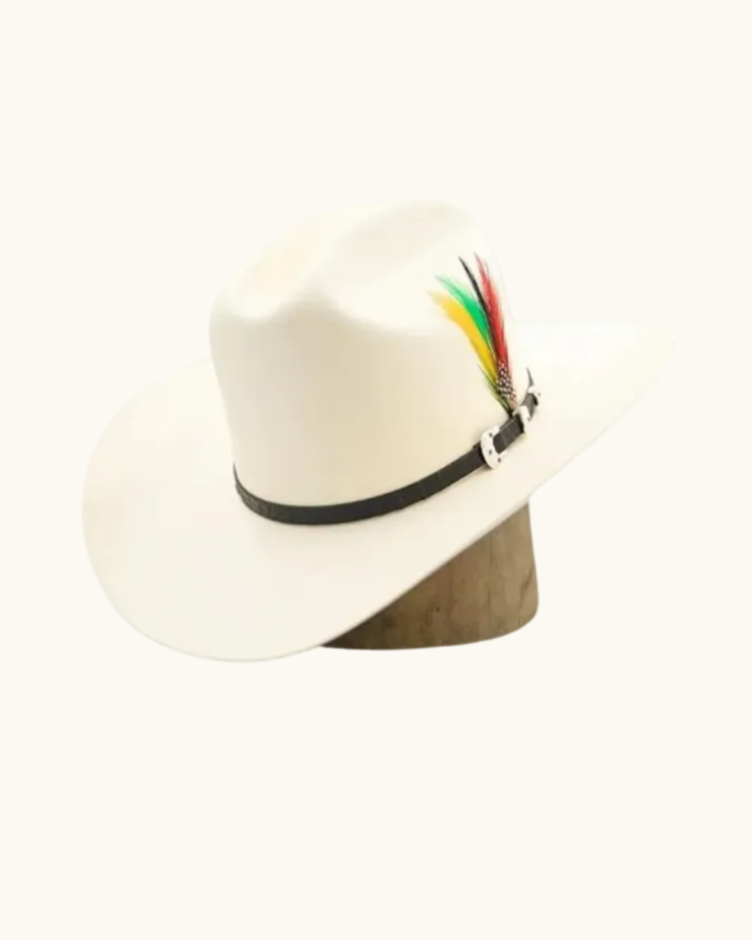 Men’s straw cowboy hat with classic Western band detail