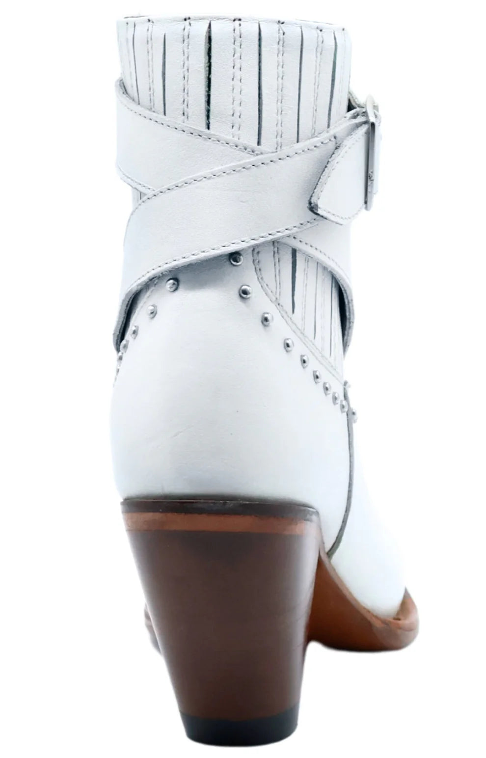 Women´s Silverton Morgan All Leather Snip Toe Short Boots-White
