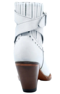 Women´s Silverton Morgan All Leather Snip Toe Short Boots-White
