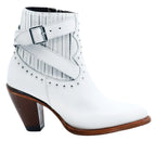 Women´s Silverton Morgan All Leather Snip Toe Short Boots-White