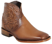 Women´s Silverton Nelly All Leather Wide Square Toe Short Boots-Honey