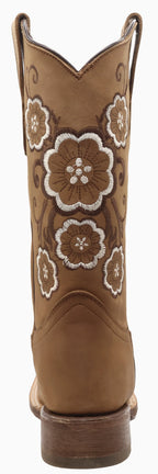 Women´s Silverton Linda All Leather Square Toe Boots-Tobacco