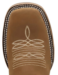 Women´s Silverton Patriot Lady All Leather Wide Square Toe Boots-Tobacco