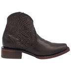 Women´s Silverton Nelly All Leather Square Toe Short Boots-Chocolate