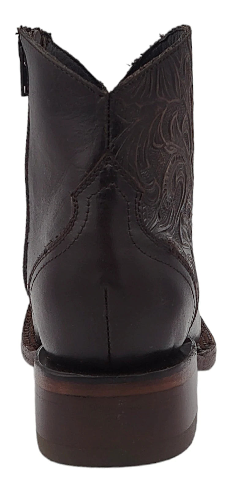 Women´s Silverton Nelly All Leather Square Toe Short Boots-Chocolate