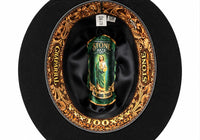 Stone 100X San Judas Sinaloa Style Western Cowboy Fur Felt Hat - Black