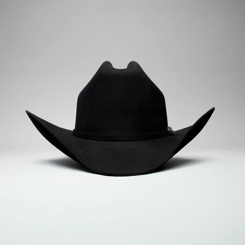 Men’s Rodeo Cartie 50X Sinaloa Style Texana Cowboy Fur Felt Hat - Black