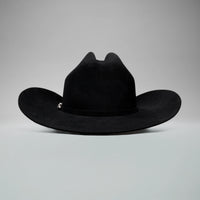 Men’s Rodeo Cartie 100X Sinaloa Style Western Cowboy Fur Felt Hat - Black