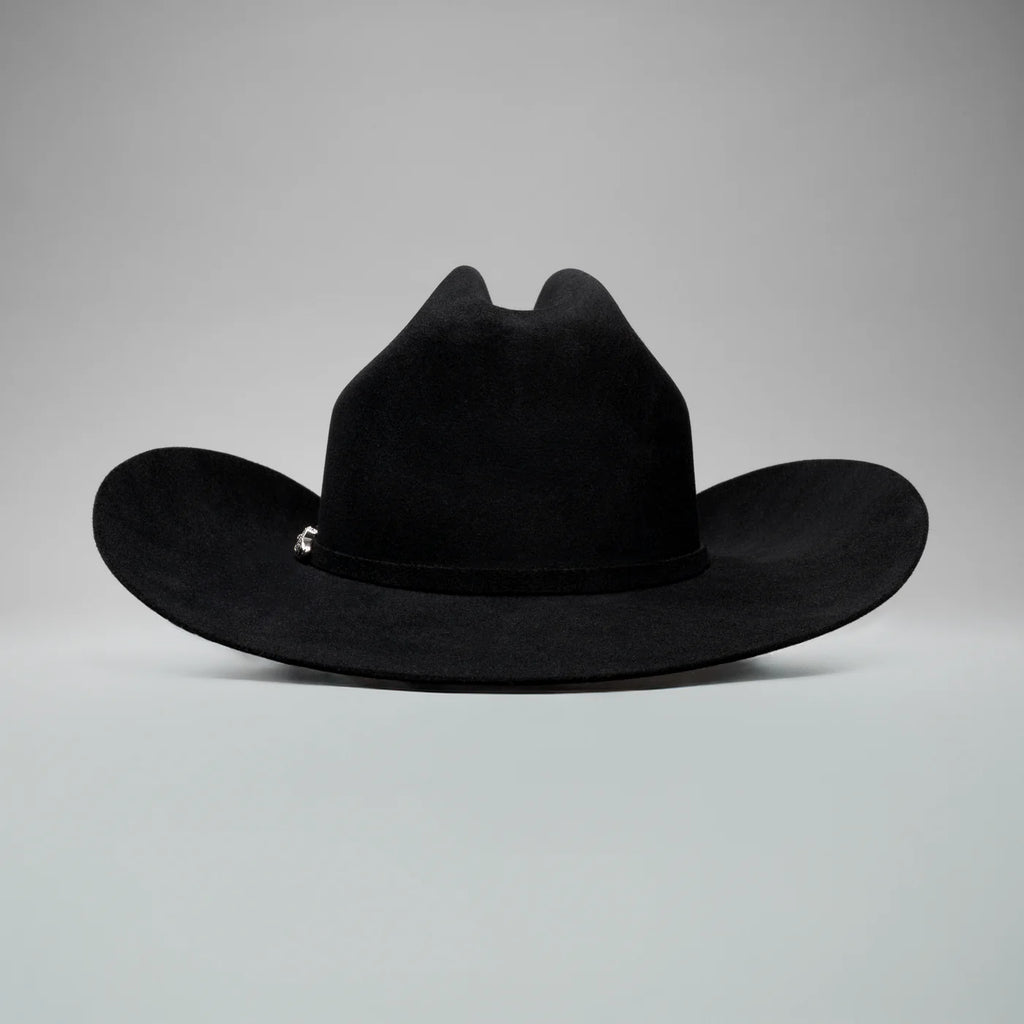 Men’s Rodeo Cartie 50X Sinaloa Style Texana Cowboy Fur Felt Hat - Black