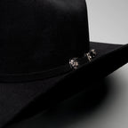 Men’s Rodeo Cartie 100X Sinaloa Style Western Cowboy Fur Felt Hat - Black