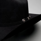 Men’s Rodeo Cartie 50X Sinaloa Style Texana Cowboy Fur Felt Hat - Black