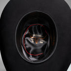 Men’s Rodeo Cartie 100X Sinaloa Style Western Cowboy Fur Felt Hat - Black