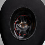 Men’s Rodeo Cartie 50X Sinaloa Style Texana Cowboy Fur Felt Hat - Black