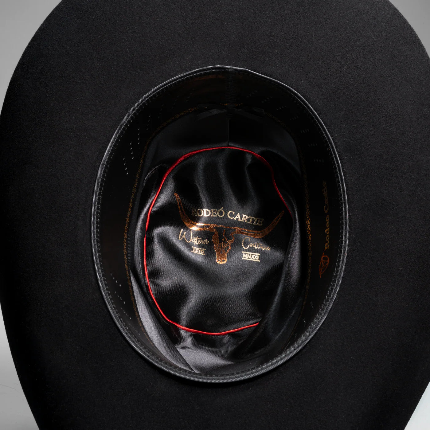 Men’s Rodeo Cartie 50X Sinaloa Style Texana Cowboy Fur Felt Hat - Black