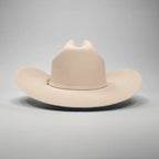 Men’s Rodeo Cartie 100X Sinaloa Style Western Cowboy Fur Felt Hat - Bone