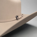 Men’s Rodeo Cartie 100X Sinaloa Style Western Cowboy Fur Felt Hat - Bone
