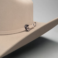 Men’s Rodeo Cartie 100X Sinaloa Style Western Cowboy Fur Felt Hat - Bone