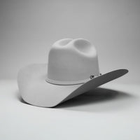 Men’s Rodeo Cartie 100X Sinaloa Style Western Cowboy Fur Felt Hat - Silver Gray