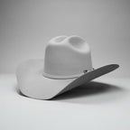 Men’s Rodeo Cartie 50X Sinaloa Style Texana Cowboy Fur Felt Hat - Silver