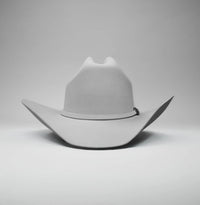 Men’s Rodeo Cartie 50X Sinaloa Style Texana Cowboy Fur Felt Hat - Silver