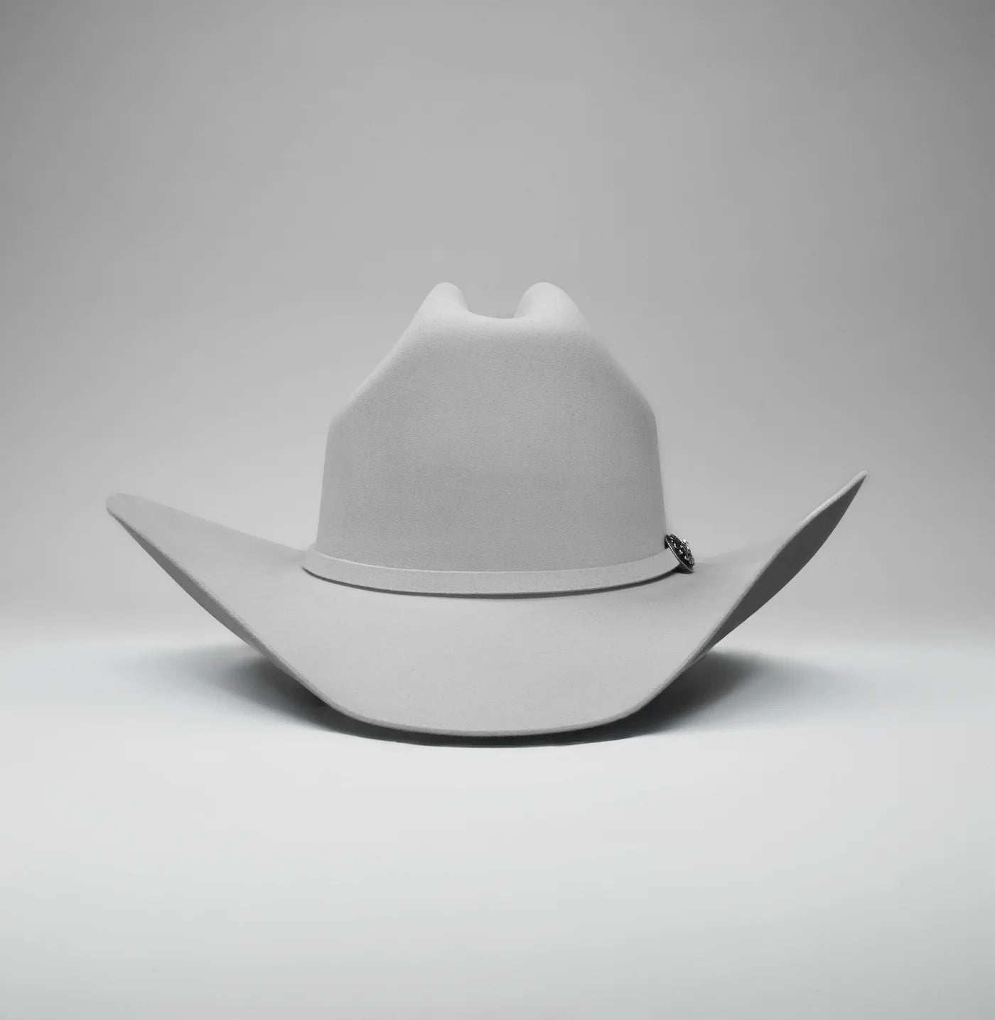 Men’s Rodeo Cartie 100X Sinaloa Style Western Cowboy Fur Felt Hat - Silver Gray