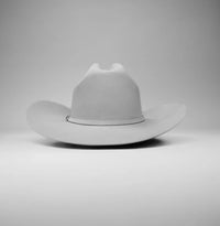 Men’s Rodeo Cartie 50X Sinaloa Style Texana Cowboy Fur Felt Hat - Silver