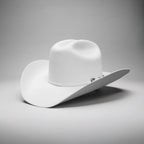 Men’s Rodeo Cartie 100X Sinaloa Style Western Cowboy Fur Felt Hat - White