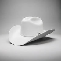 Men’s Rodeo Cartie 100X Sinaloa Style Western Cowboy Fur Felt Hat - White