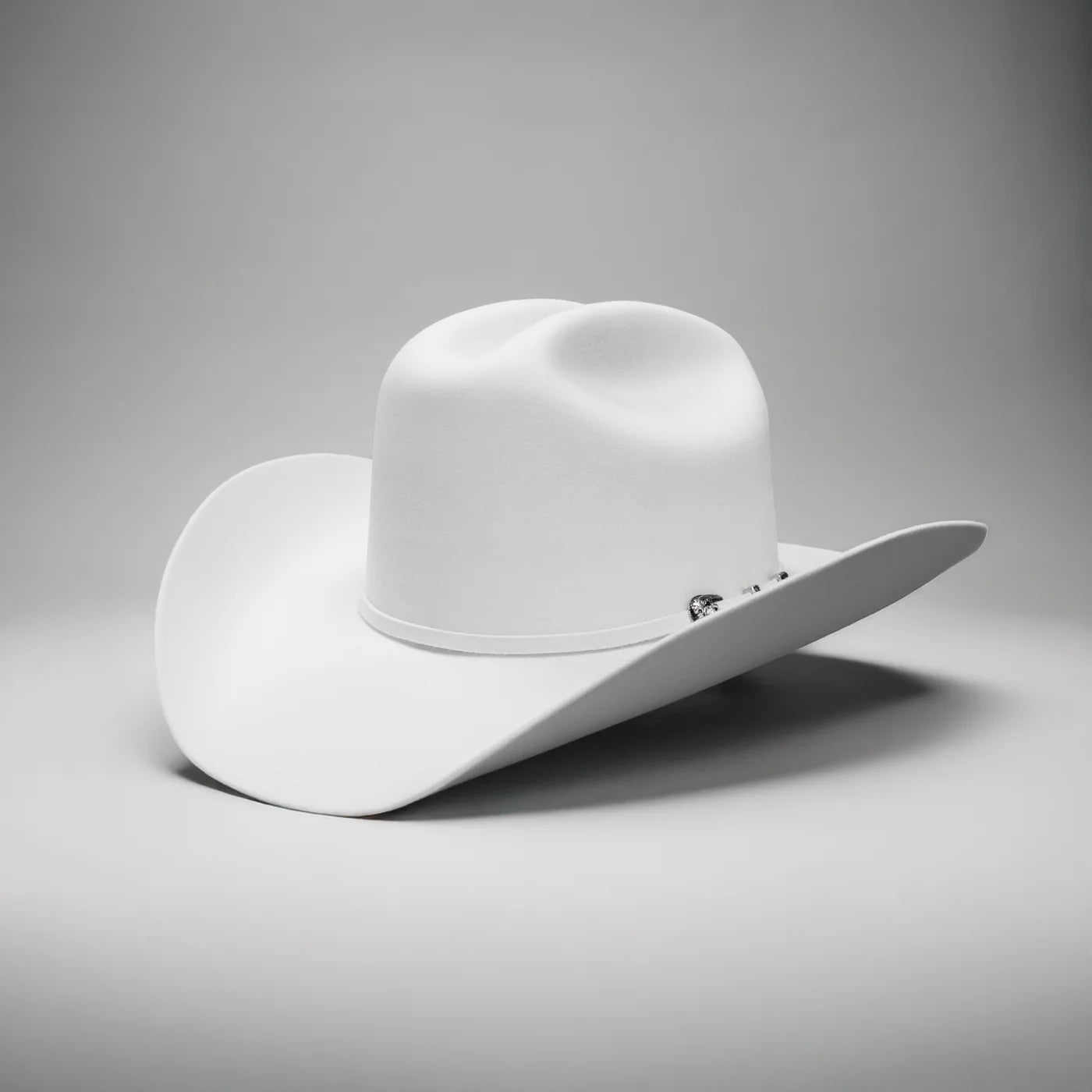 Men’s Rodeo Cartie 100X Sinaloa Style Western Cowboy Fur Felt Hat - White