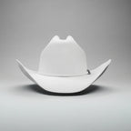 Men’s Rodeo Cartie 100X Sinaloa Style Western Cowboy Fur Felt Hat - White