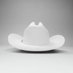 Men’s Rodeo Cartie 100X Sinaloa Style Western Cowboy Fur Felt Hat - White