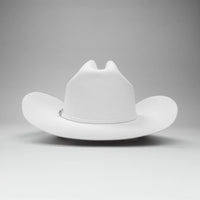 Men’s Rodeo Cartie 100X Sinaloa Style Western Cowboy Fur Felt Hat - White