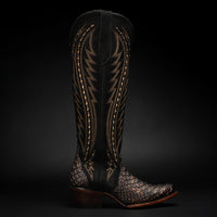 Rodeo Cartie Women´s Savage Belle Phyton Tribute Snip Toe Boots – Copper