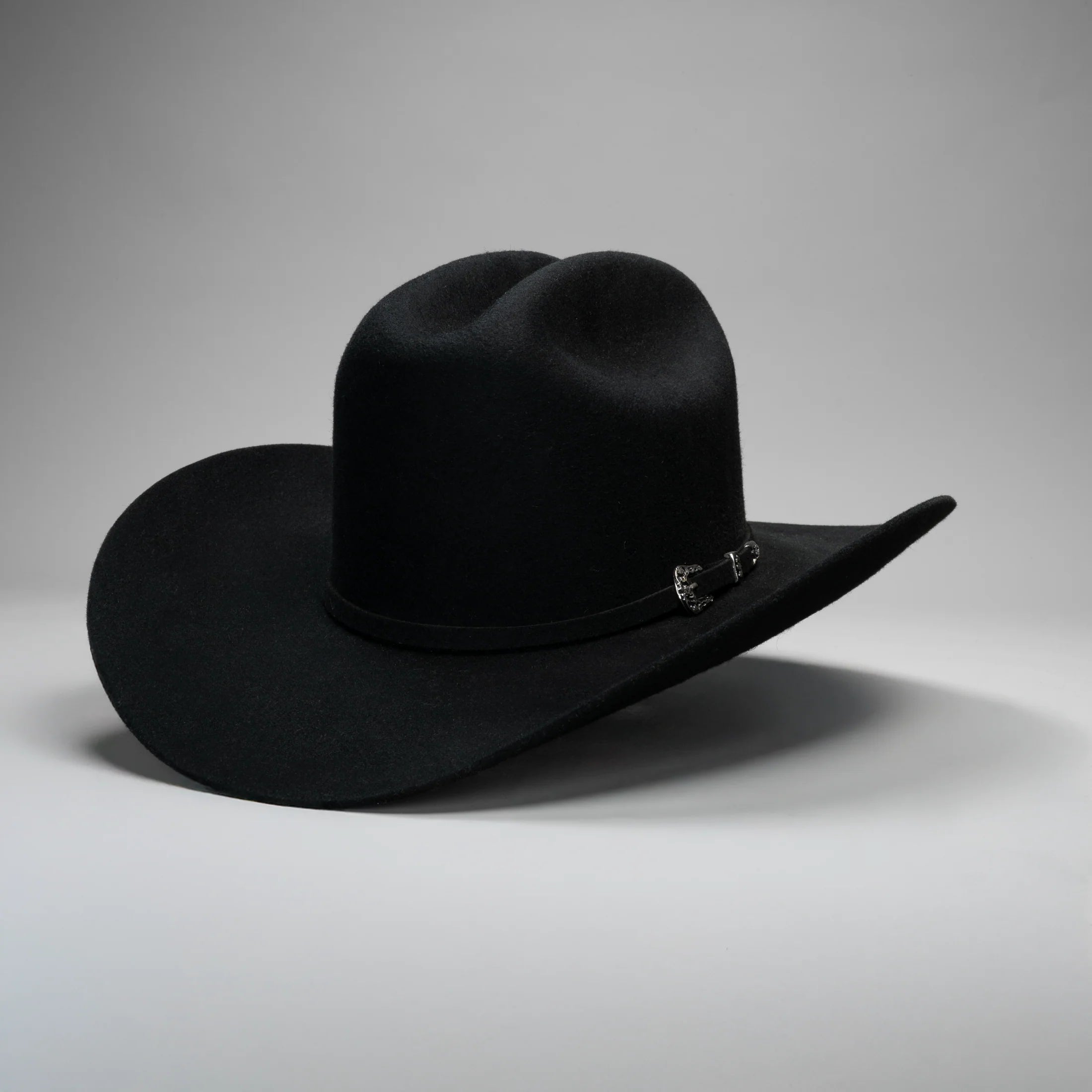 Men’s Rodeo Cartie 50X Frontera Style Texana Cowboy Felt Hat - Black