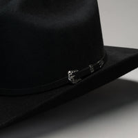 Men’s Rodeo Cartie 50X Frontera Style Texana Cowboy Felt Hat - Black