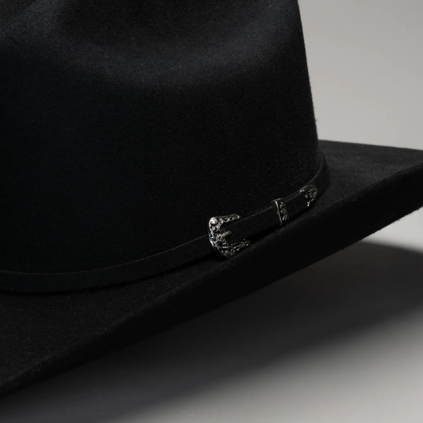 Men’s Rodeo Cartie 50X Frontera Style Texana Cowboy Felt Hat - Black