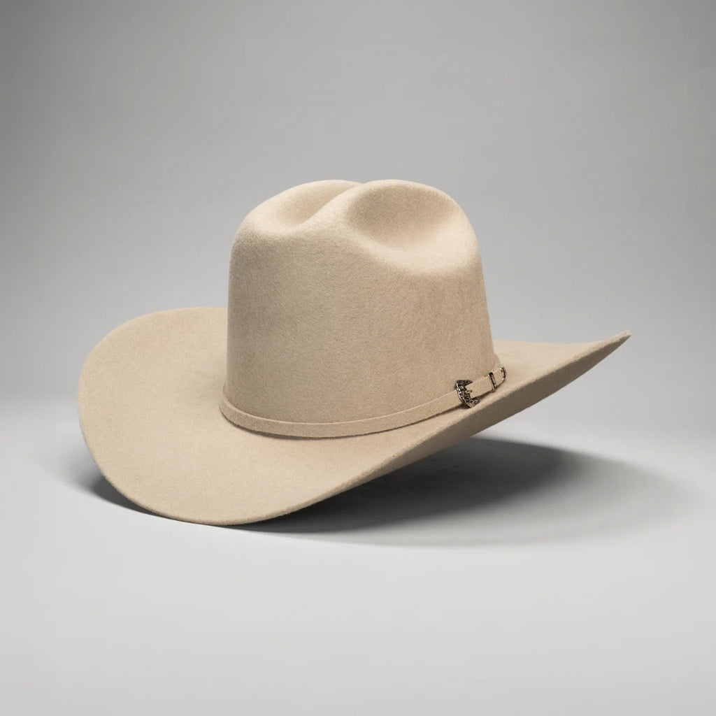 Men’s Rodeo Cartie 50X Frontera Style Texana Cowboy Felt Hat - Bone