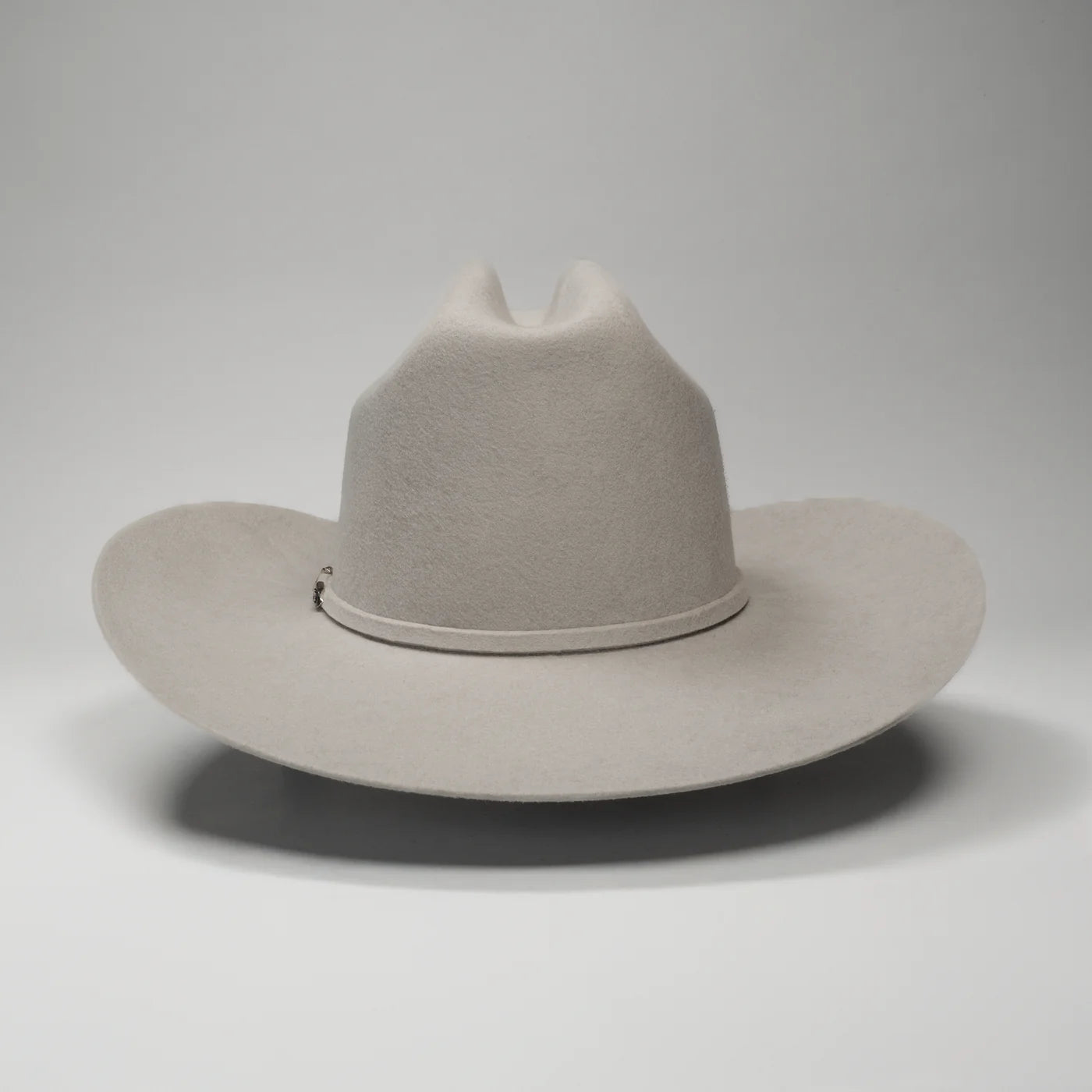 Men’s Rodeo Cartie 50X Frontera Style Texana Cowboy Felt Hat - Silver