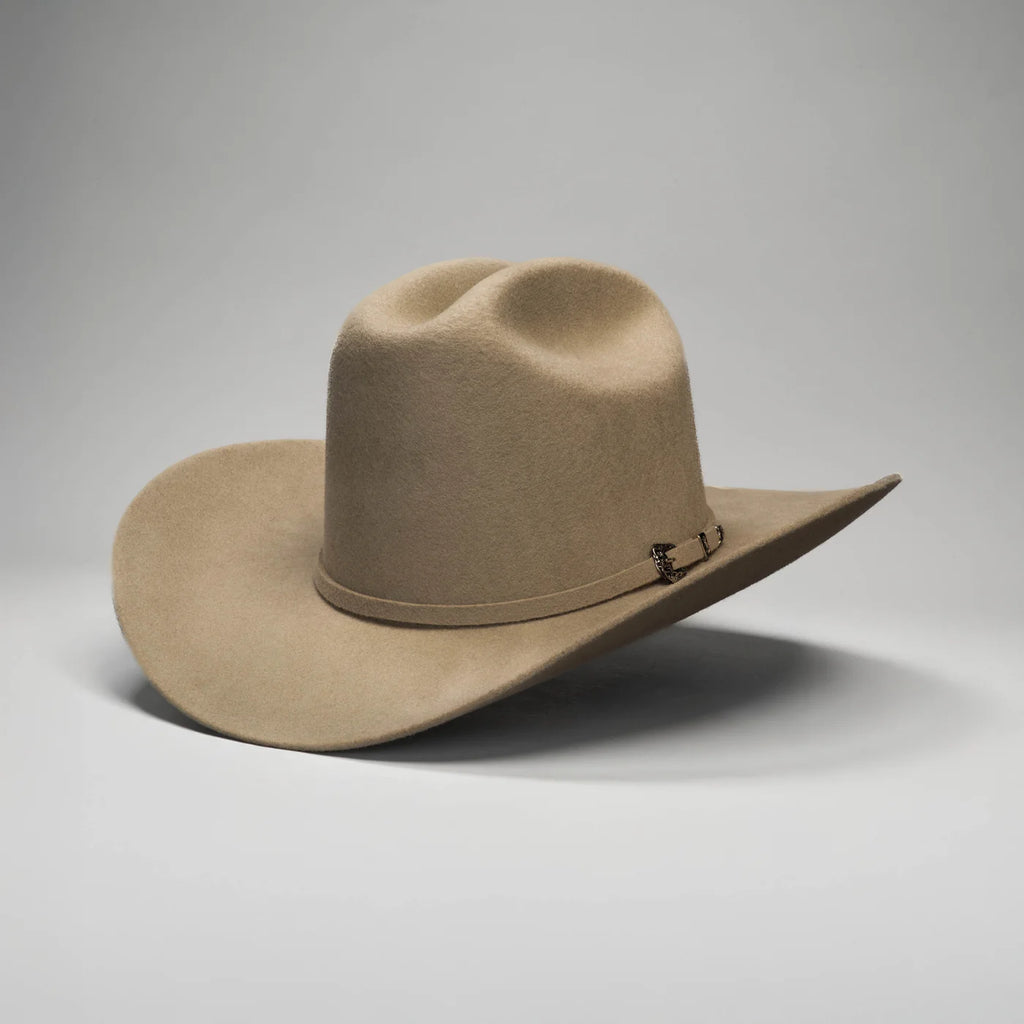 Men’s Rodeo Cartie 50X Frontera Style Texana Cowboy Felt Hat - Silver Belly