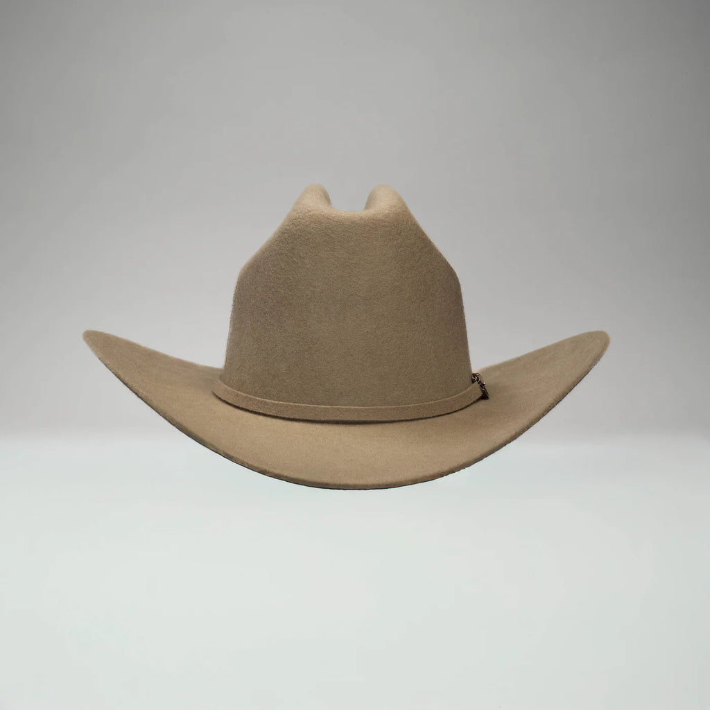 Men’s Rodeo Cartie 50X Frontera Style Texana Cowboy Felt Hat - Silver Belly