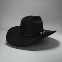 Men’s Rodeo Cartie 50X Texas Style Texana Cowboy Fur Felt Hat - Black
