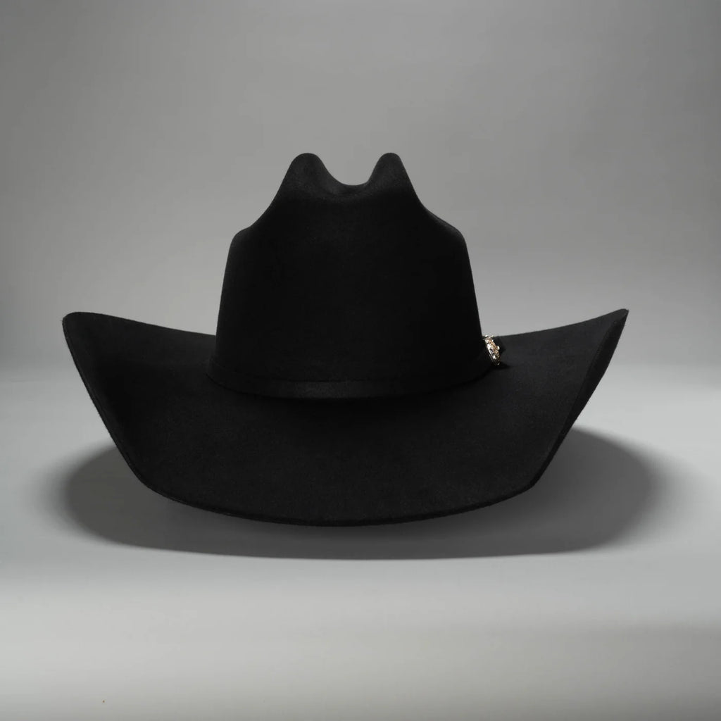 Men’s Rodeo Cartie 50X Texas Style Texana Cowboy Fur Felt Hat - Black