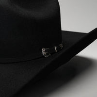 Men’s Rodeo Cartie 50X Texas Style Texana Cowboy Fur Felt Hat - Black