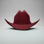 Men’s Rodeo Cartie 50X Sinaloa Style Texana Cowboy Fur Felt Hat - Wine