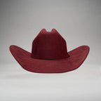 Men’s Rodeo Cartie 50X Texas Style Texana Cowboy Fur Felt Hat - Wine